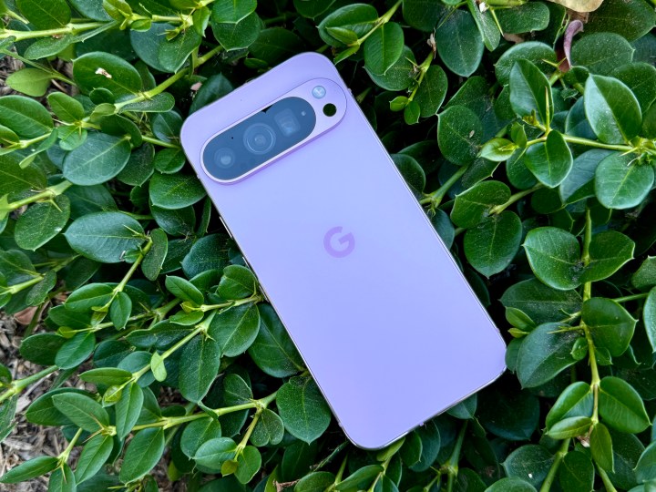 Pixel 9 Pro in Rose Quartz.