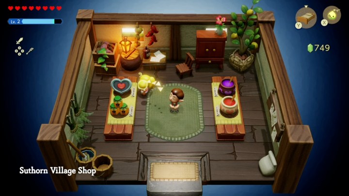 Zelda in a shop in Echoes of Wisdom.