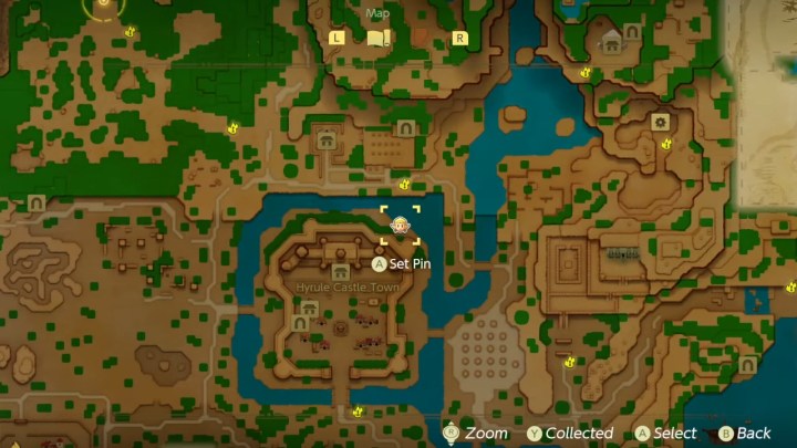 Map location behind Hyrule Castle in Echoes of Wisdom.