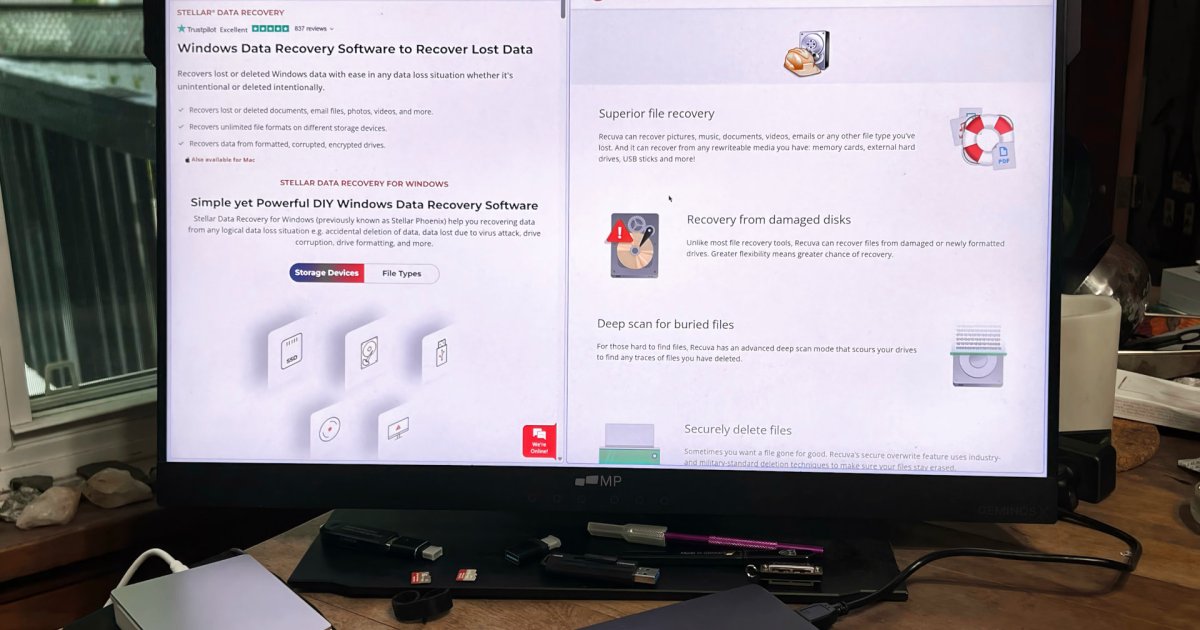 Stellar Data Recovery vs. Recuva Professional: A Comparative Review