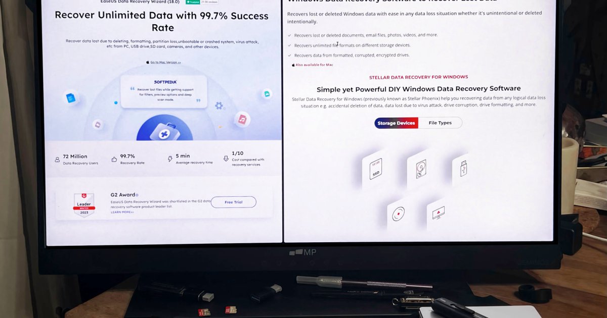 EaseUS vs. Stellar: Choosing the Best Data Recovery Software