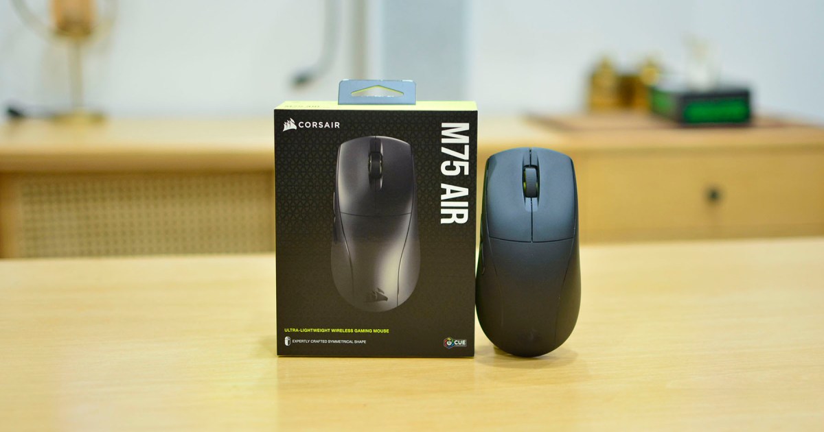 Corsair M75 Air Wireless Gaming Mouse Review: Lightweight and Agile, But Pricey