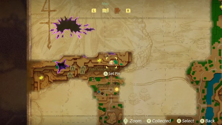 Goron City Stamp Location