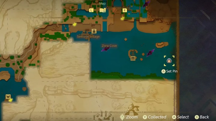 Zora's Cove Stamp Location