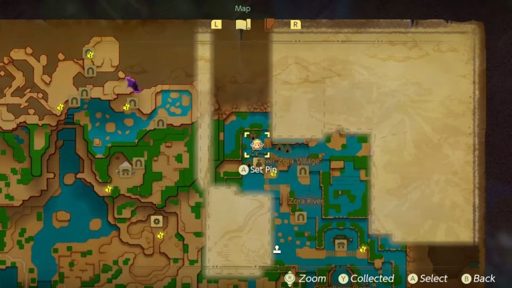 River Zora Village Stamp Location