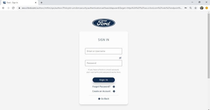 Ford Account Login