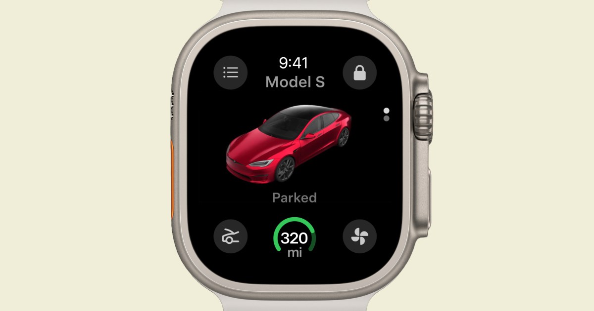 Tesla's Holiday Update Brings Apple Watch Integration and More