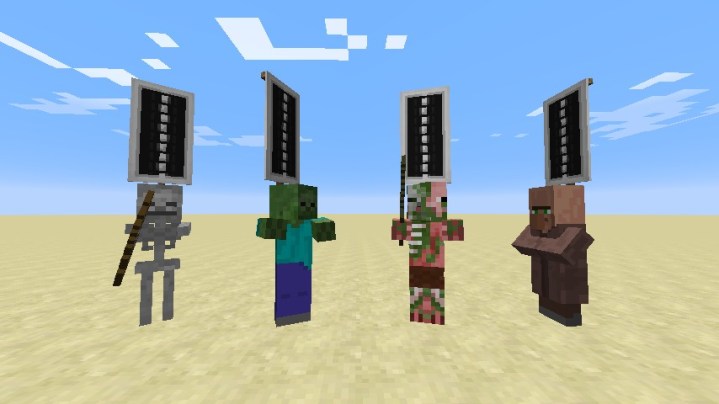 Minecraft mods with banners.