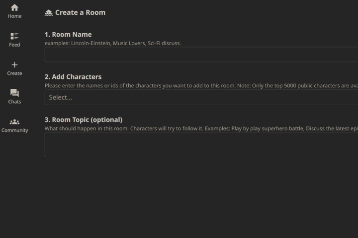 The old Character.AI rooms chat feature.