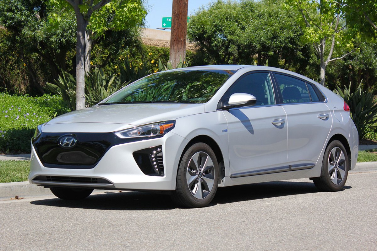 alt text for the Hyundai Ioniq Electric emphasizing its availability as part of a wider powertrain lineup.