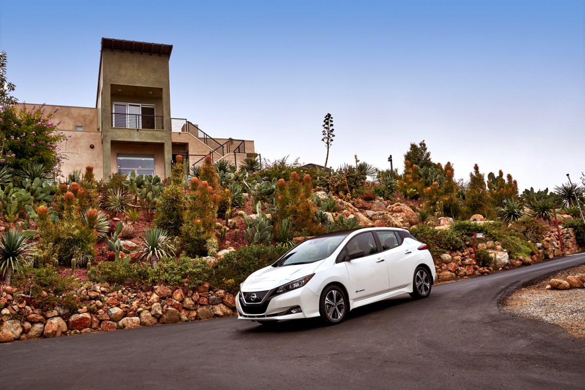 alt text portraying the Nissan Leaf as a well-established and practical electric car.