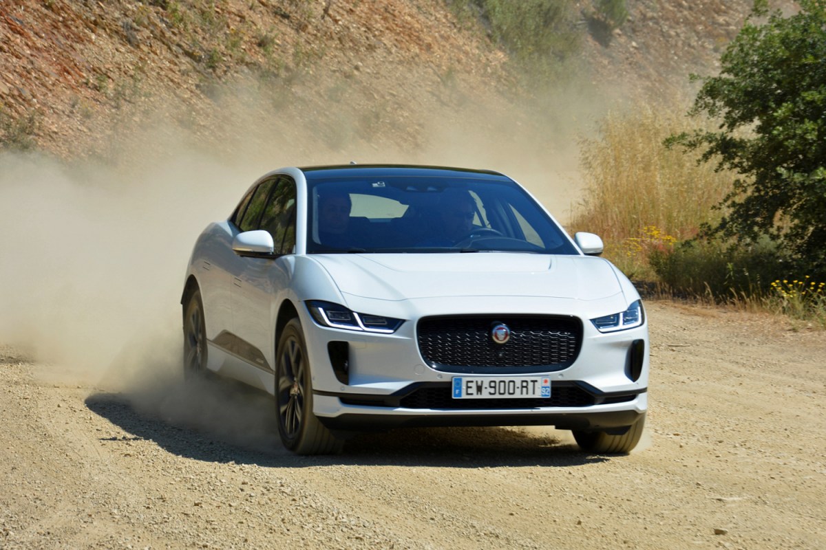 alt text emphasizing the award-winning design and performance of the Jaguar I-Pace electric SUV.