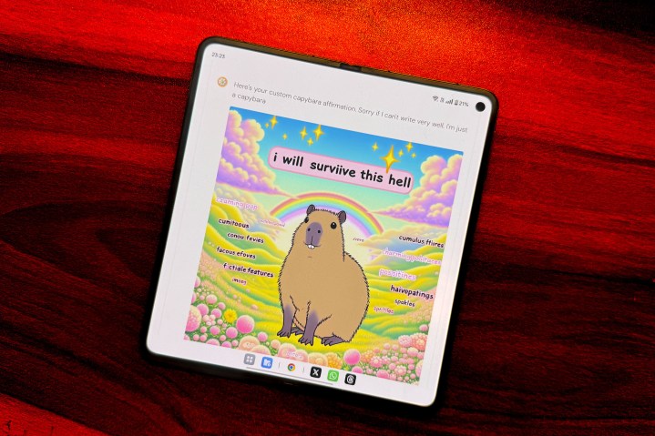 Capybara affirmation poster