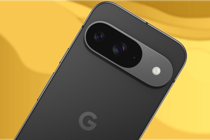 Google Pixel 9 in black.