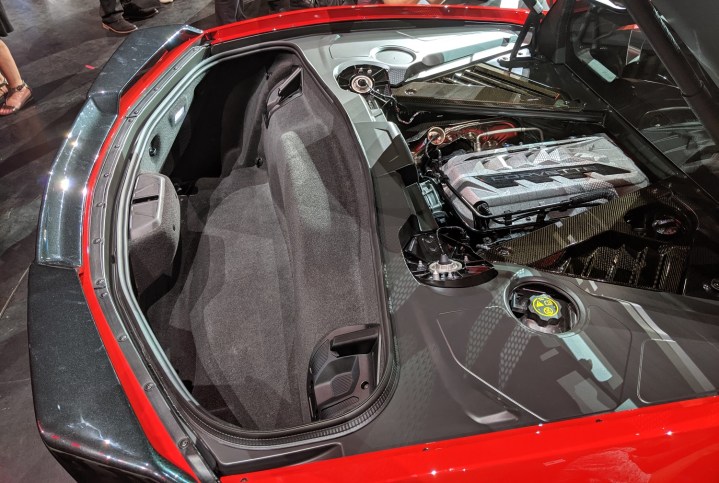 Mid-engine design of the 2020 Chevrolet Corvette Stingray