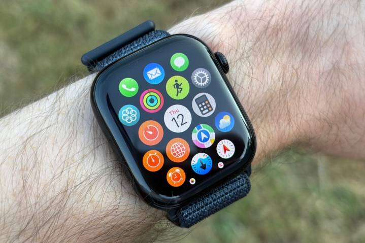 The apps view on the Apple Watch Series 10.