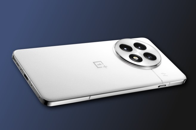 The white OnePlus 13.