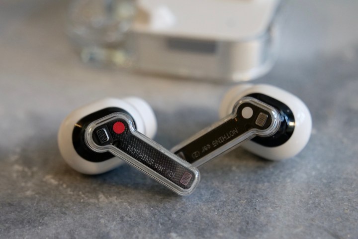 The Nothing Ear 2 earbuds.