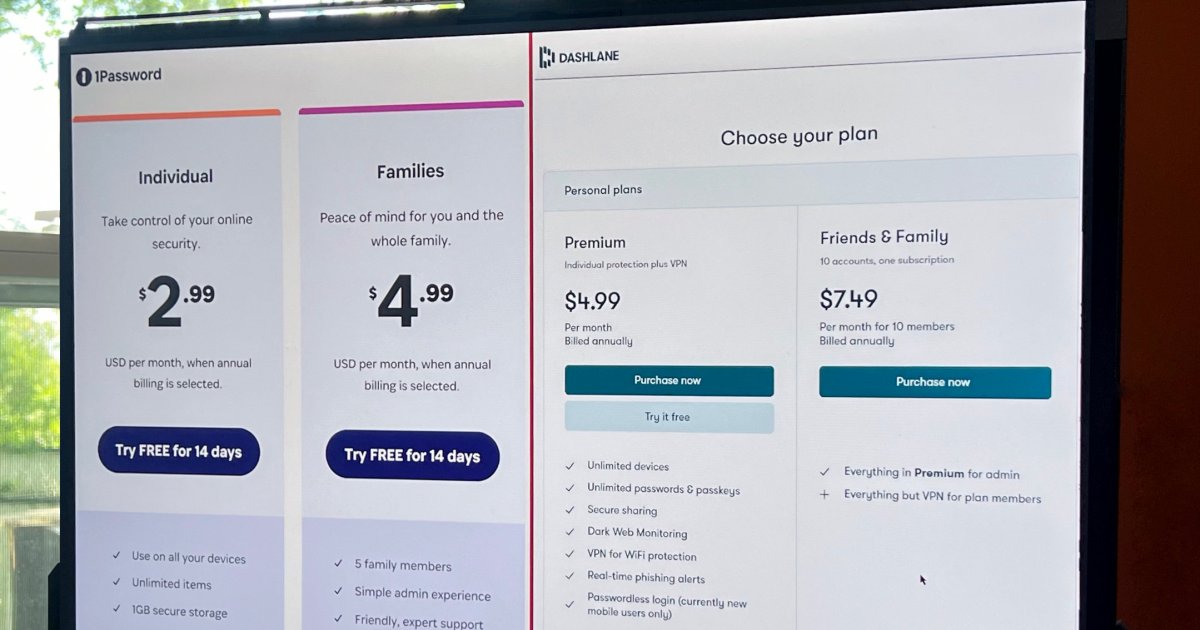 1Password vs. Dashlane: Choosing the Right Password Manager