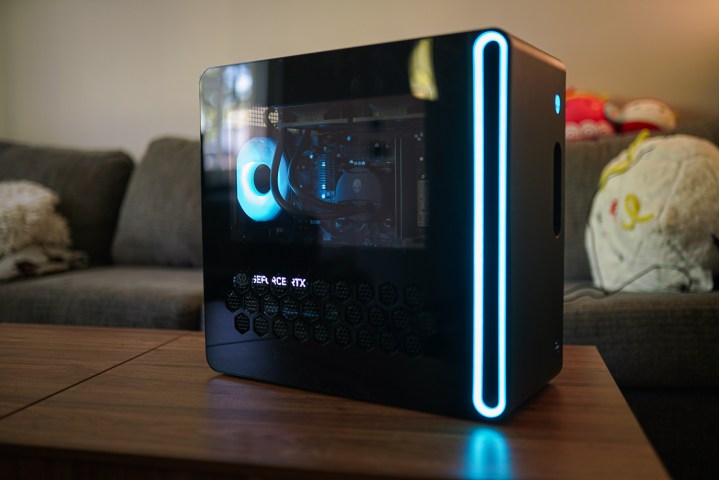 Side panel of the Alienware Aurora R16.