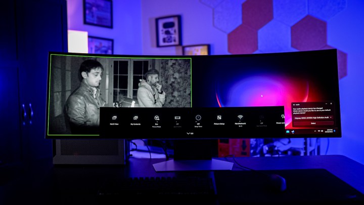 Samsung Multi View on the Odyssey OLED G9.