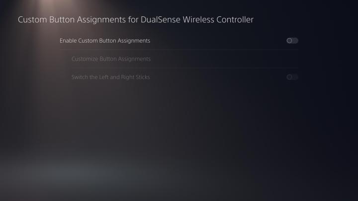 PS5 Accessibility menu