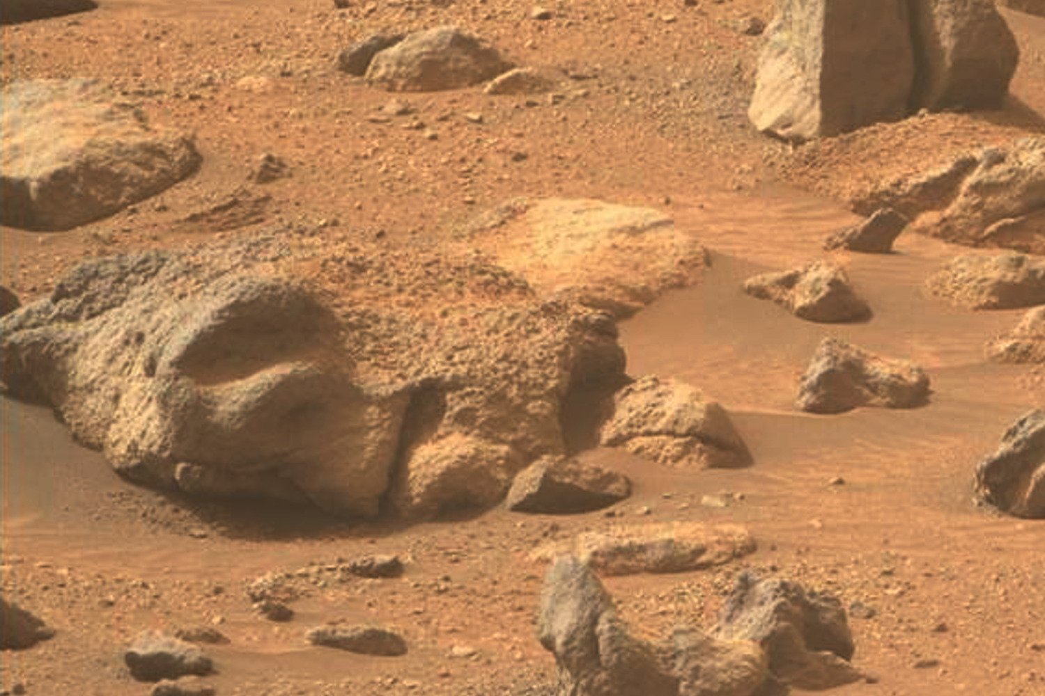 A Weary Face Found on Mars? Perseverance Rover Captures Another Intriguing Rock Formation