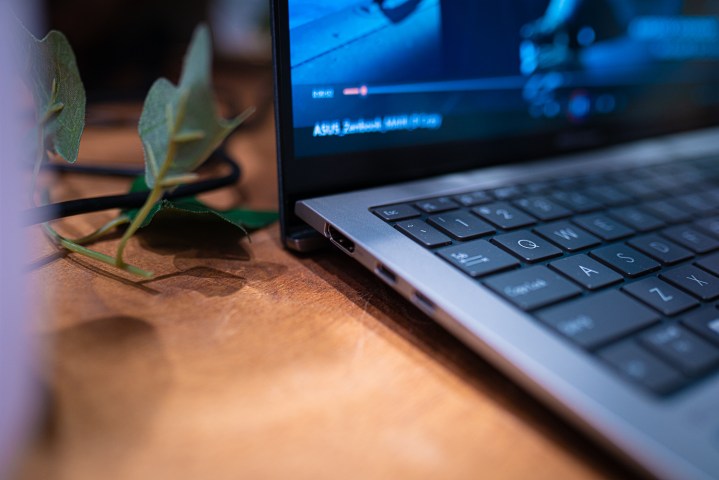 HDMI port on the Asus Zenbook S 13 OLED.