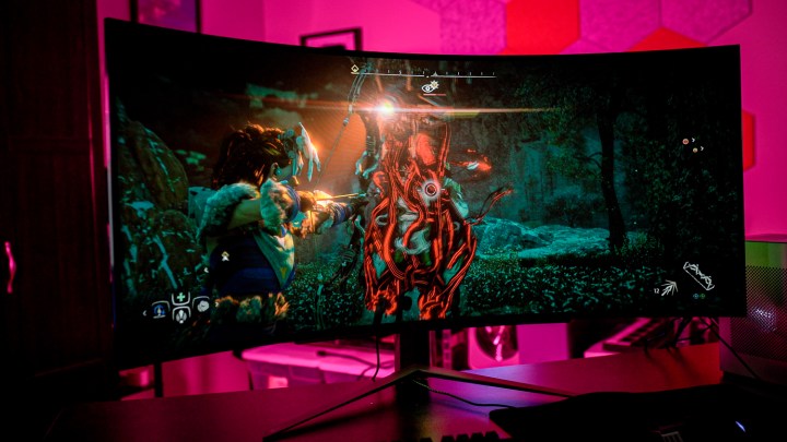 Horizon Zero Dawn on the LG UltraGear OLED 45.