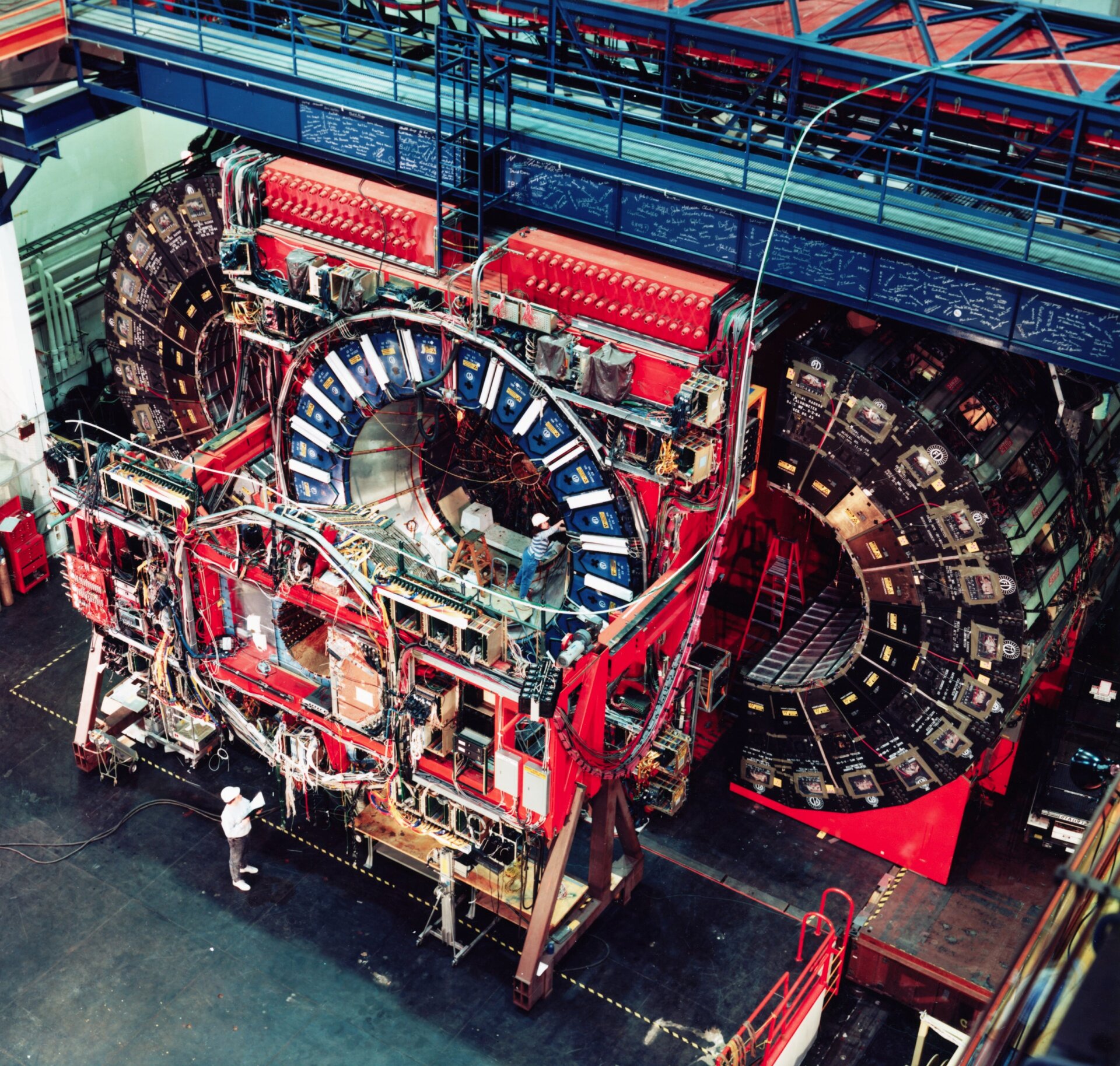 Fermilab’s Collider Detector is 4 stories tall and 4,500 tons.