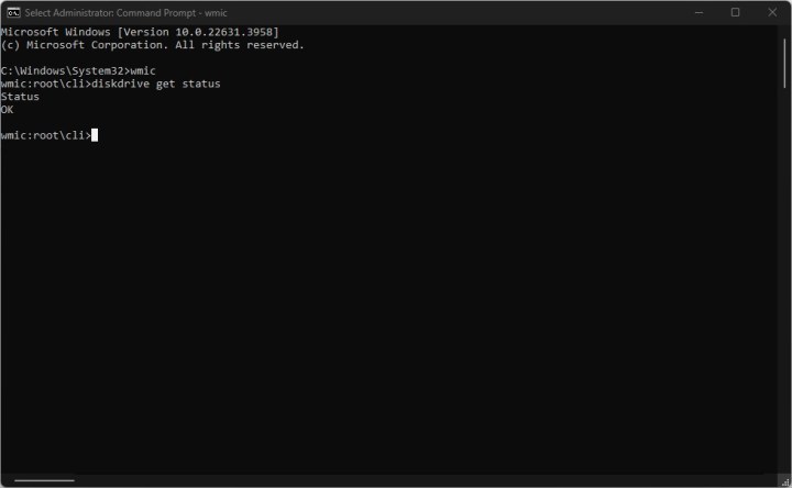 Windows Command Prompt.