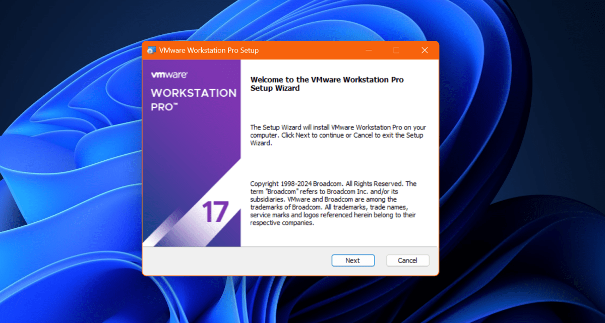 alt: VMware Workstation 17 Installation Wizard