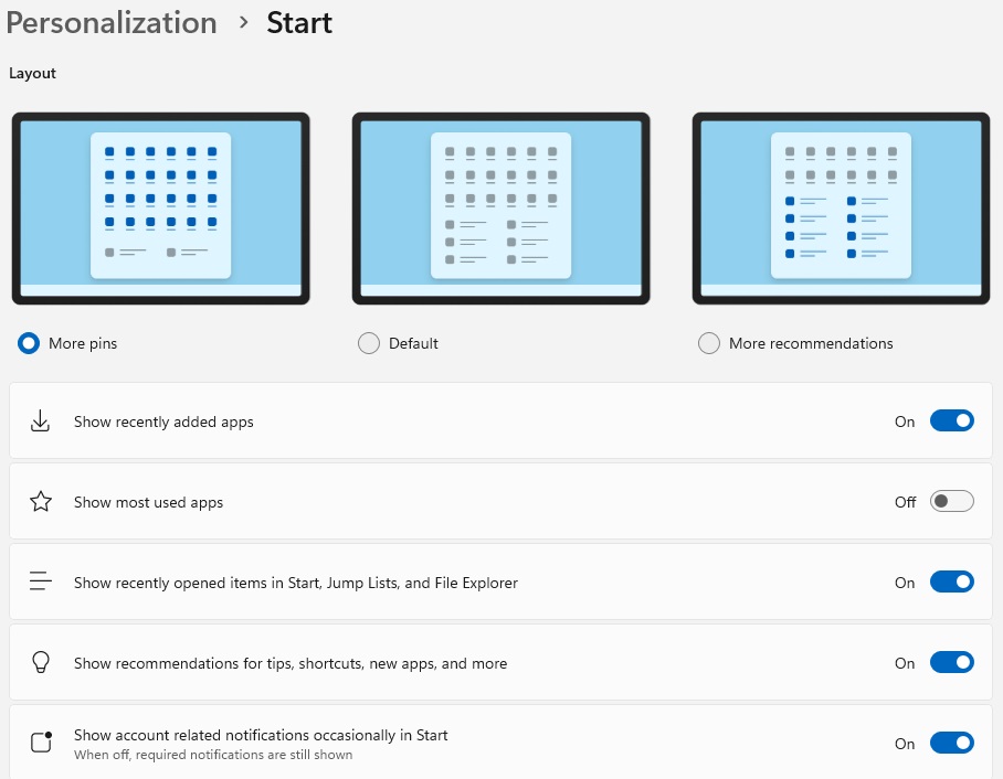 Windows 11 start