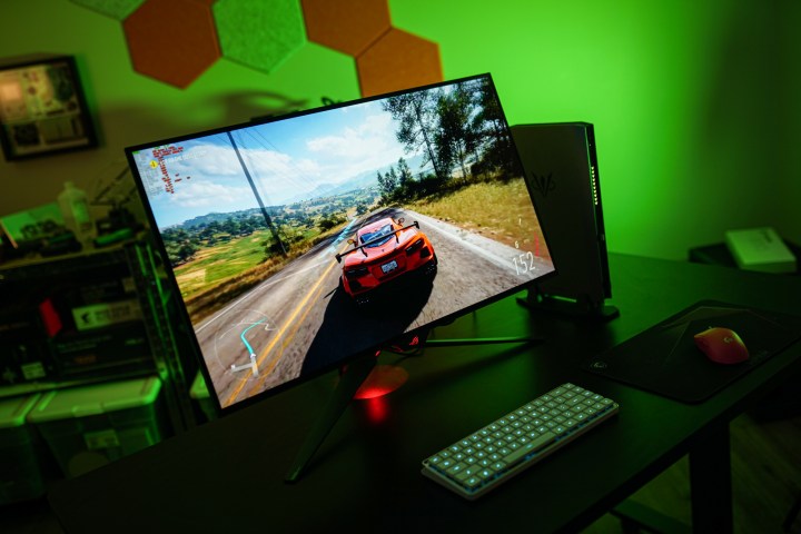 Forza Horizon 5 on the ROG Swift PG32UCDP.