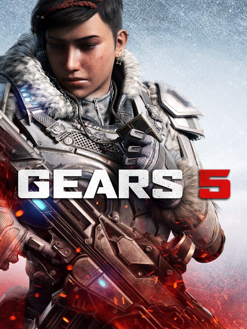 Gears 5 gameplay screenshot showing characters in combat