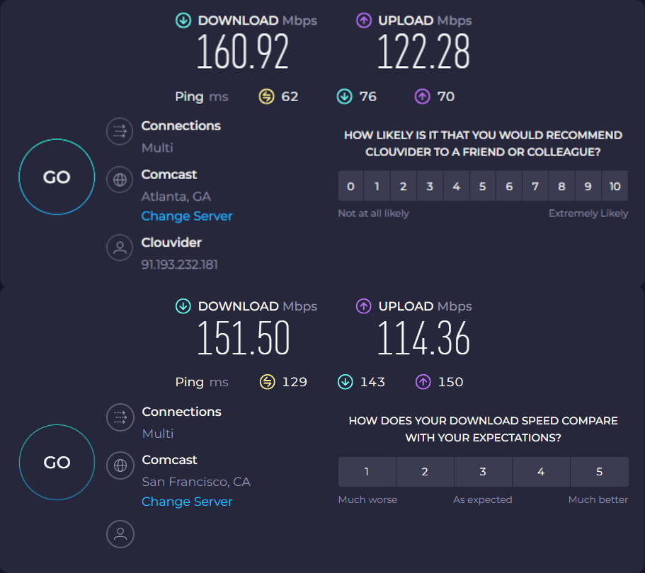 Baseline vs. VPN Speed Comparison