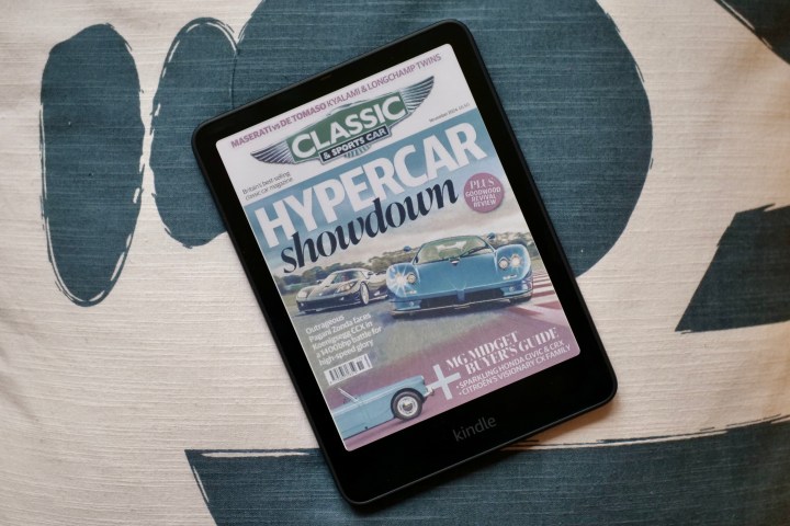 A magazine cover on the Amazon Kindle Colorsoft Signature Edition.