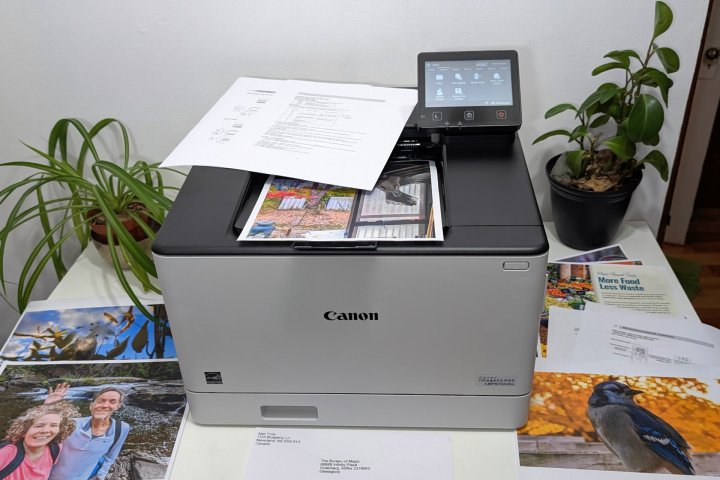 The Canon Color imageCLASS LBP674Cdw connected to Wi-Fi quickly for fast color prints from any device.