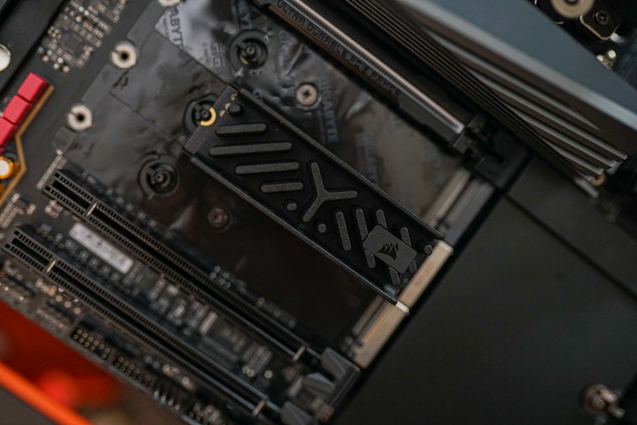 Corsair MP700 Elite installed in a motherboard