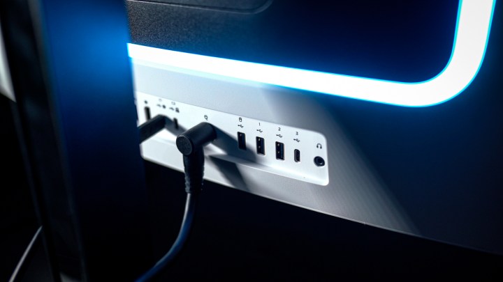 USB ports on the HP Omen Transcend 32.