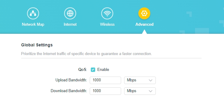 alt text describing image of a router configuration page