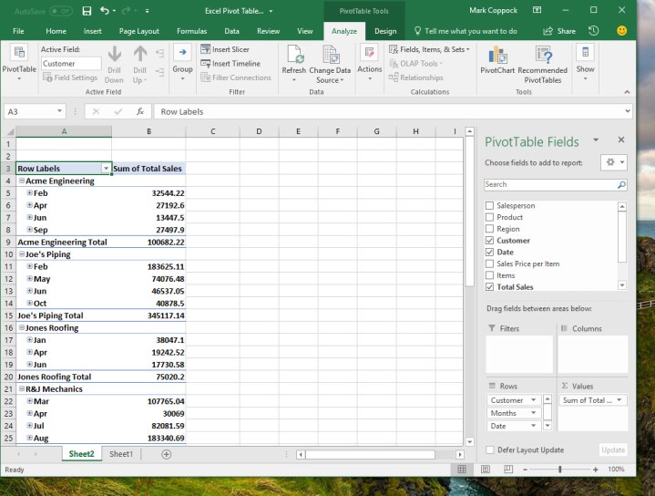 Date Field Example