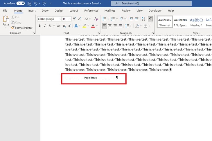 how to remove page break in word ms icon document screenshot