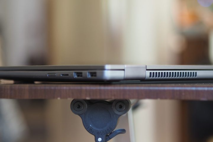 Lenovo IdeaPad 5x 2-in-1 rear view showing vents.