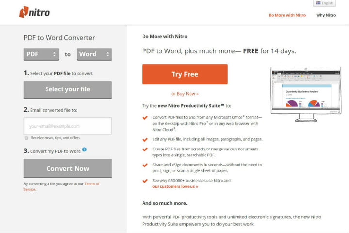 Online PDF Converter Example.