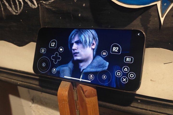 Resident Evil 4 on iPhone 15 Pro Max.