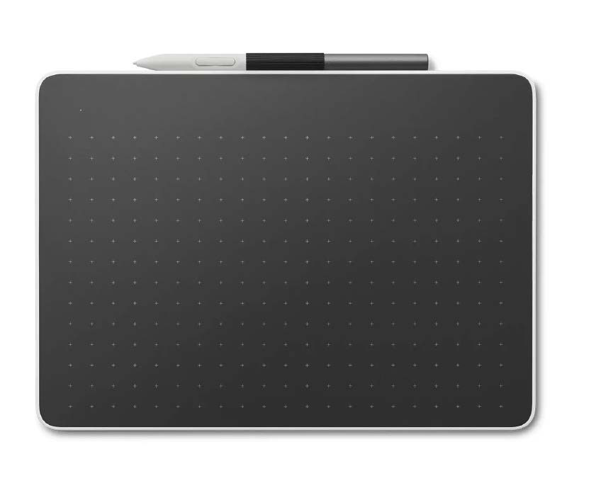 alt text:  An image of a Wacom One graphics tablet, highlighting its use in digital art creation.  The text mentions the price range of graphics tablets.