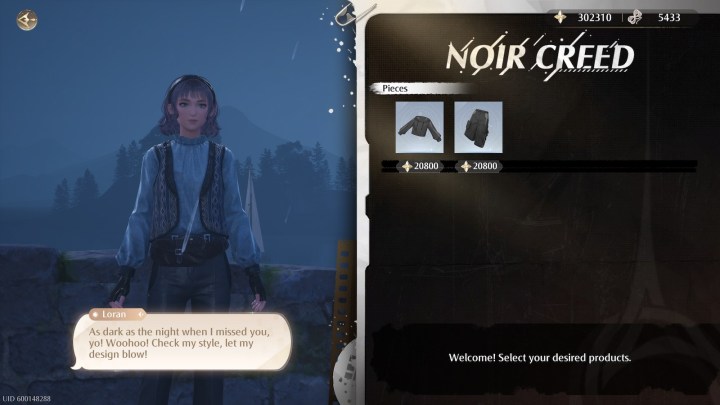 Noir Creed in Infinity Nikki.