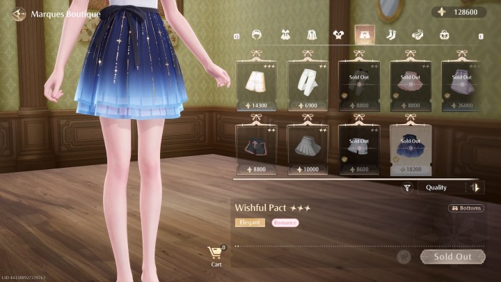 Infinity Nikki Wishful Pact skirt