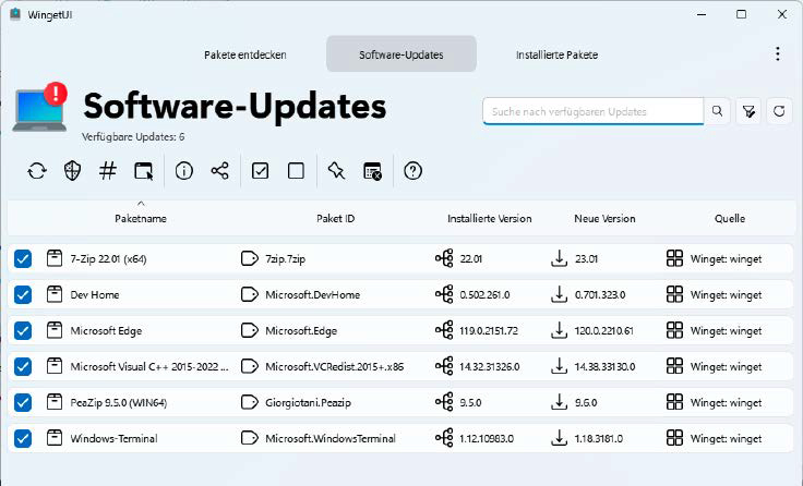 Winget with a graphical interface: Wingetui simplifies using Winget. The tool can also perform scheduled automatic updates.